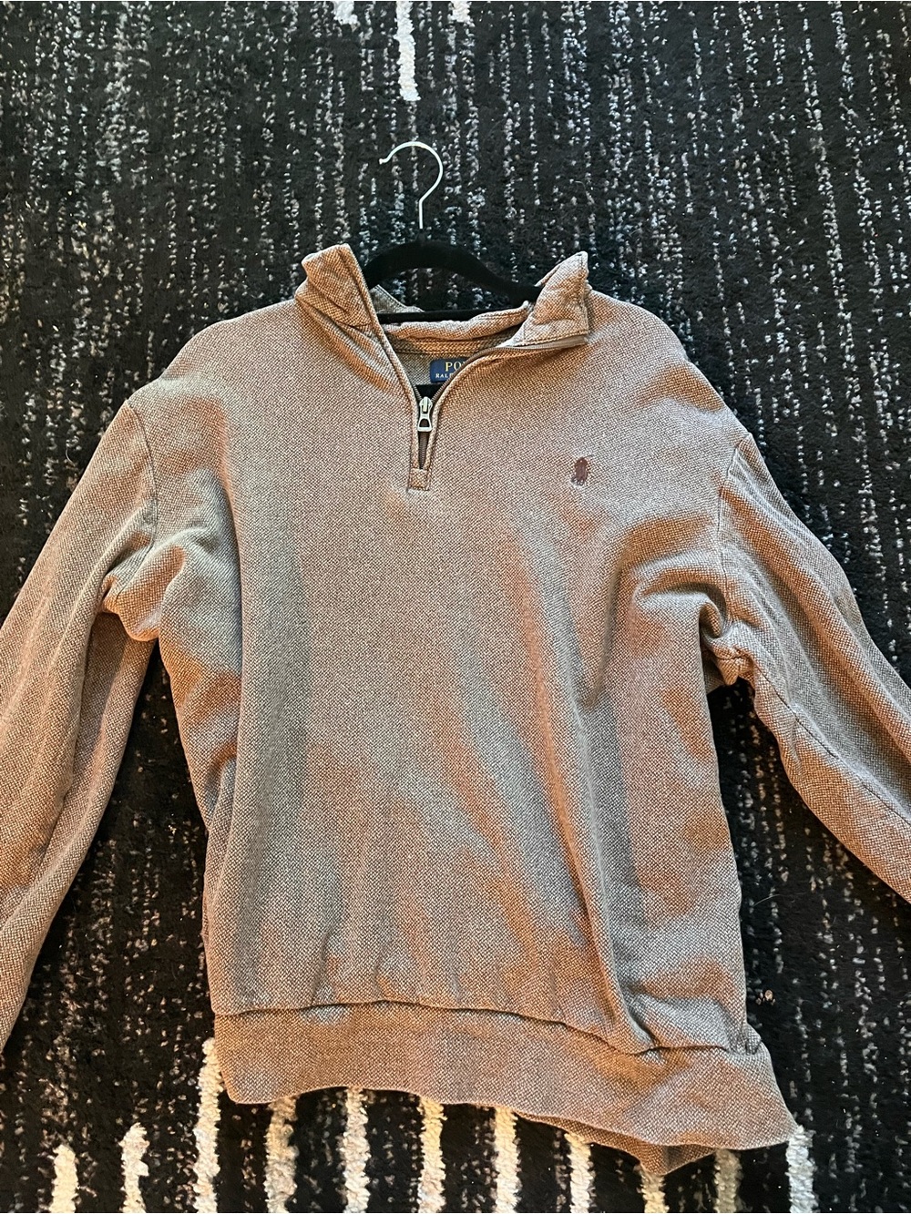 Polo by Ralph Lauren Men’s Tan Half-Zip Sweater